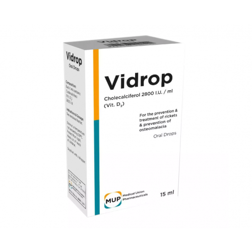 VIDROP 2800 IU / ML ( CHOLECALCIFEROL = VITAMIN D3 ) ORAL DROPS 15 ML